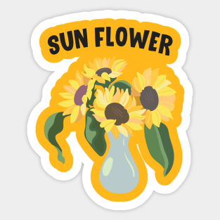 Sun Flower favorite tee Sticker